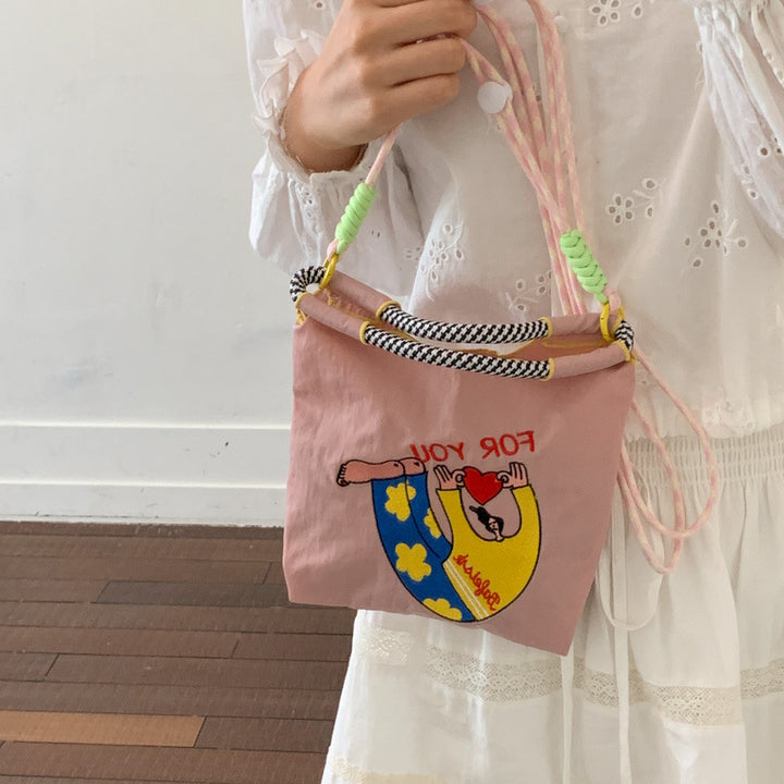 Shoulder bag with creative design and adjustable carrying system Bowlift