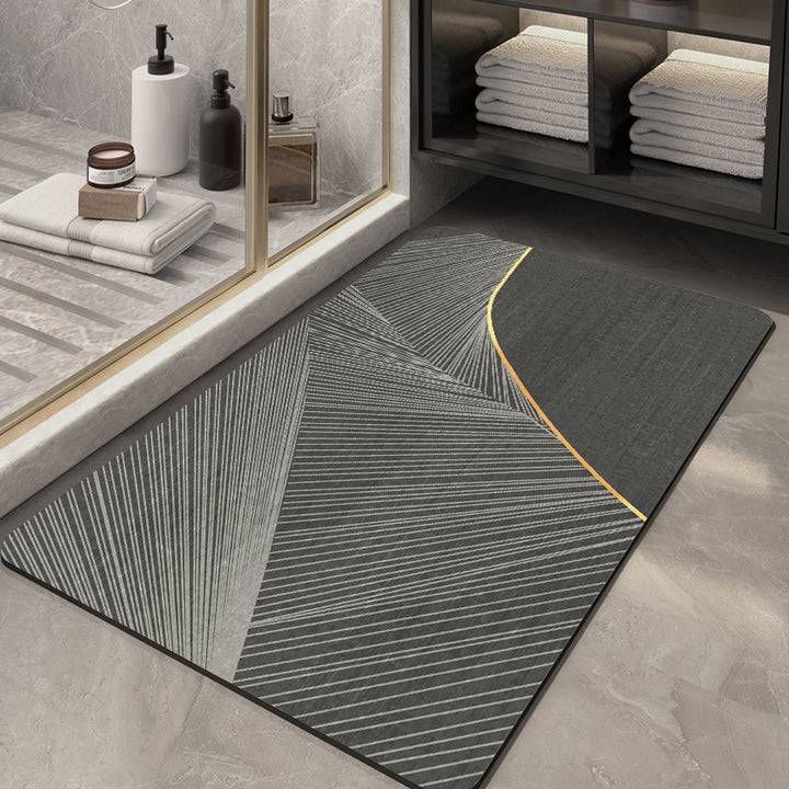 Decorative Luxe Bath Mat Bowlift