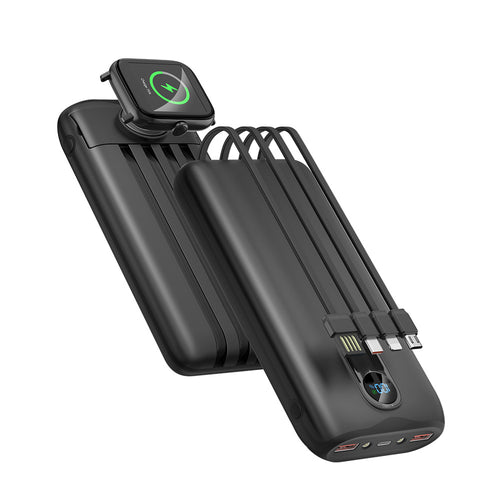 Portable power bank with integrated wireless charging function Bowlift