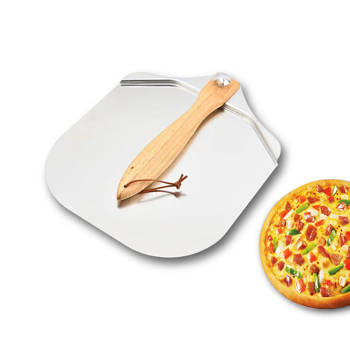 extra-large thin professional aluminum pizza peel with ergonomic wooden handle Bowlift