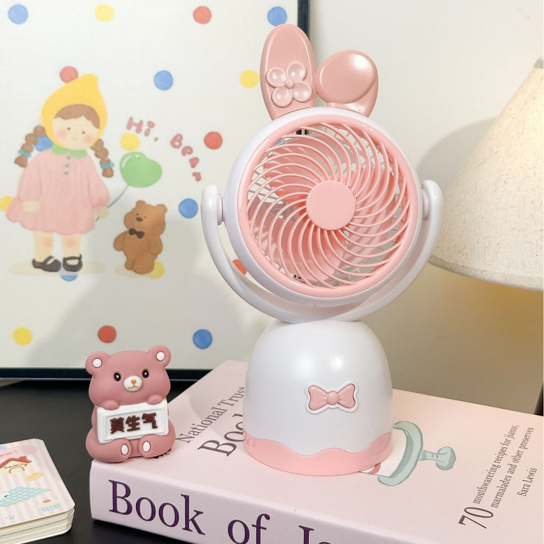 Women Portable USB Mini Fan with Cute Design Bowlift
