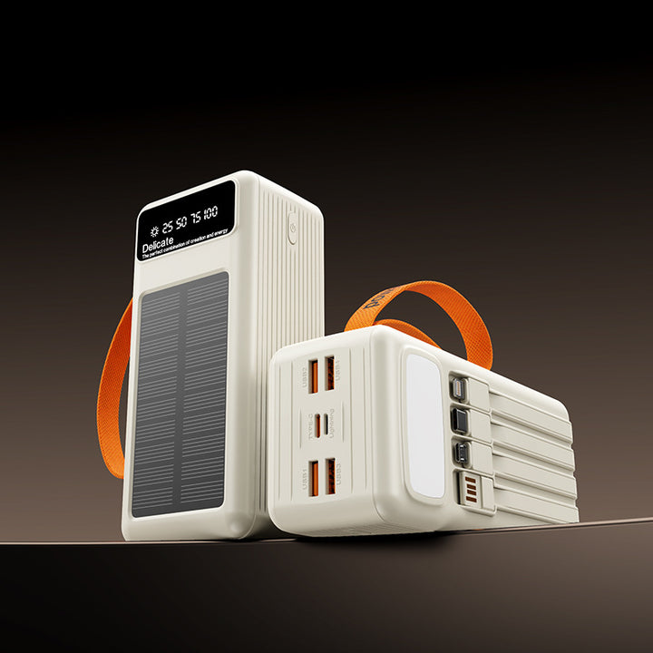 portable solar charger with integrated USB-C connection Bowlift