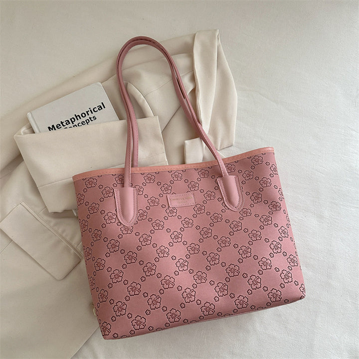 Floral Embossed Tote Bag Bowlift