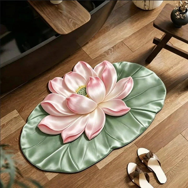 Floral Lotus Shaped Mat Bowlift
