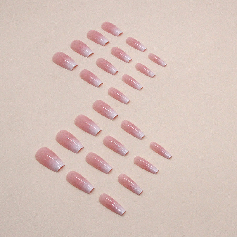 Art nails with elegant gradient and high gloss finish Bowlift
