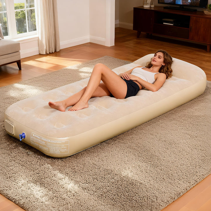 Ladies Inflatable Comfort Mattress with Ergonomic Head Support Bowlift