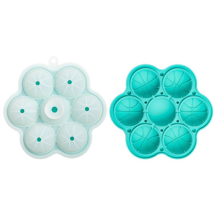 Silicone Ice Cube Tray with Basketball Design Bowlift