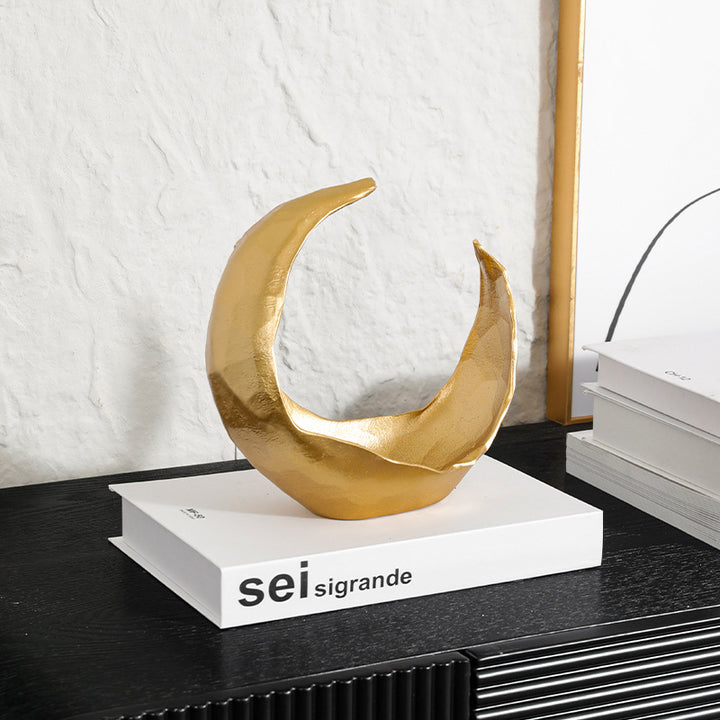 Decorative Abstract Moon Sculpture