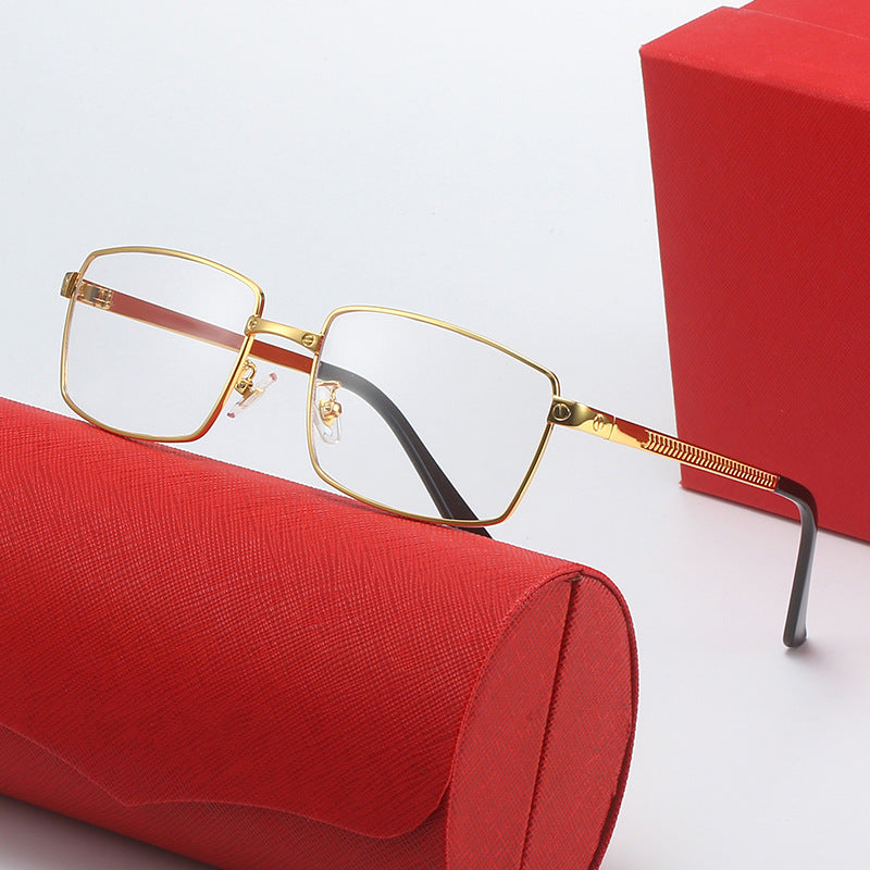 Women's fashionable square sunglasses with elegant metal frame Bowlift