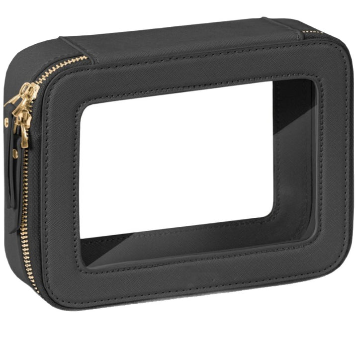 Elegant Cosmetic Bag with Window Bowlift