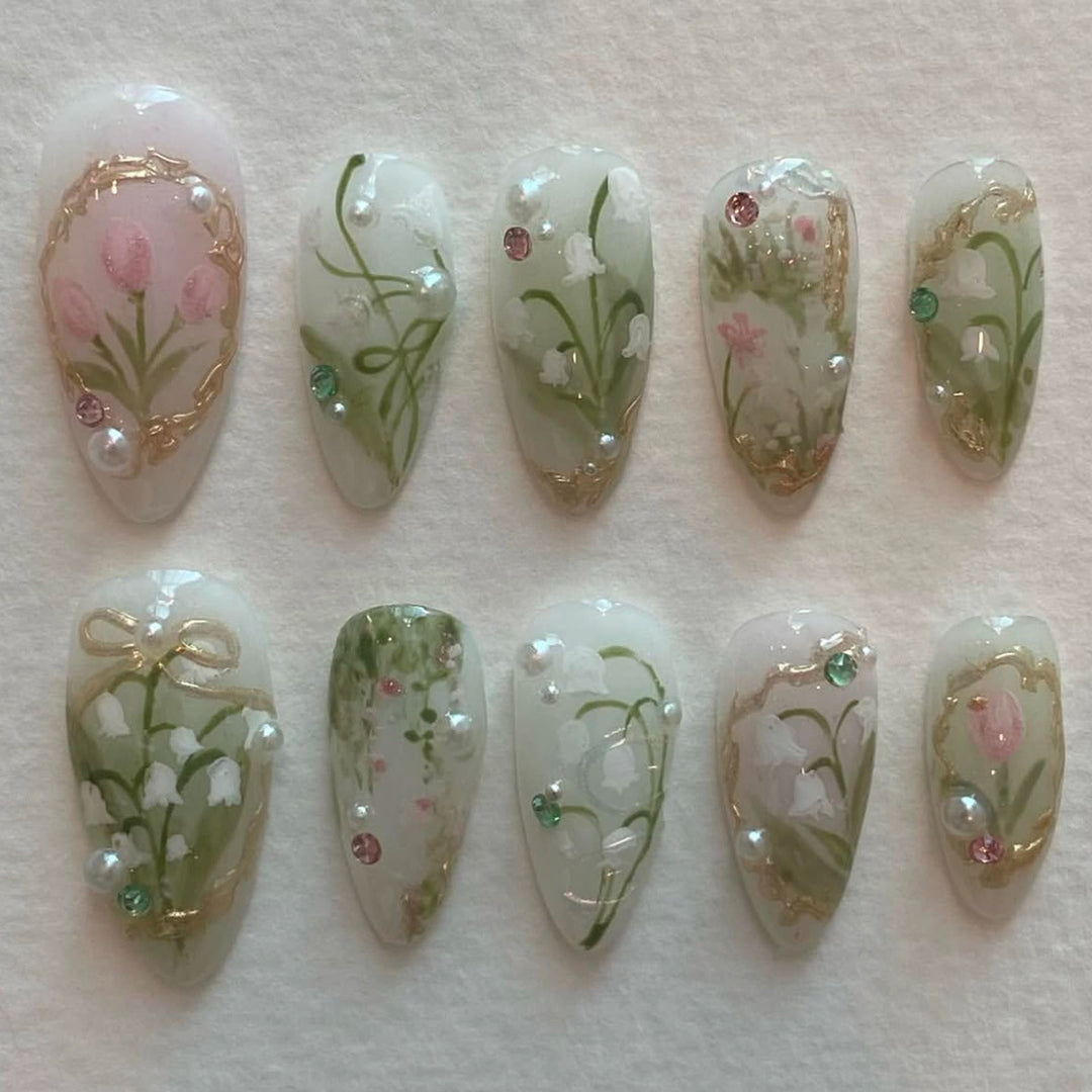 Thematic Artisan Press-On Nail Set Bowlift