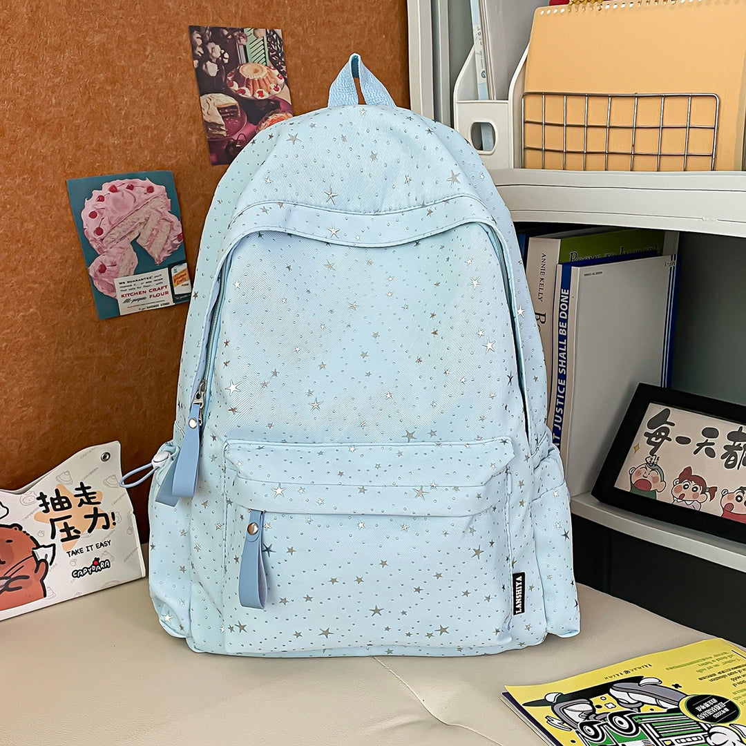 Stylish Casual Star-Patterned Backpack