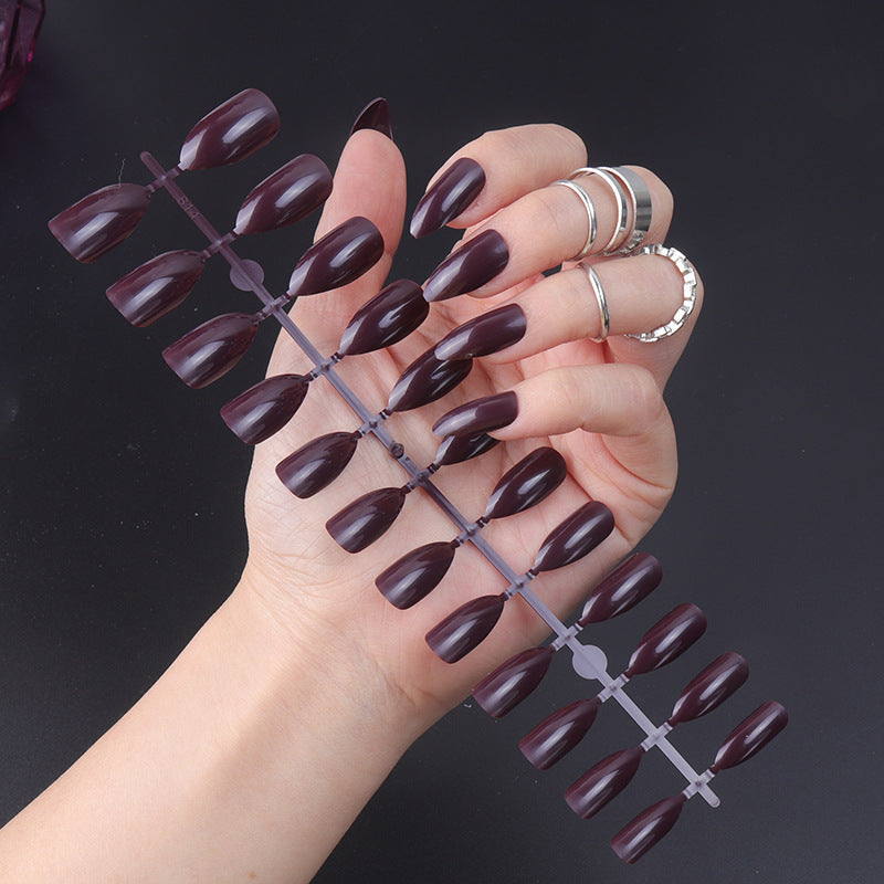 Stiletto Press-On Nails with Glossy Finish Bowlift