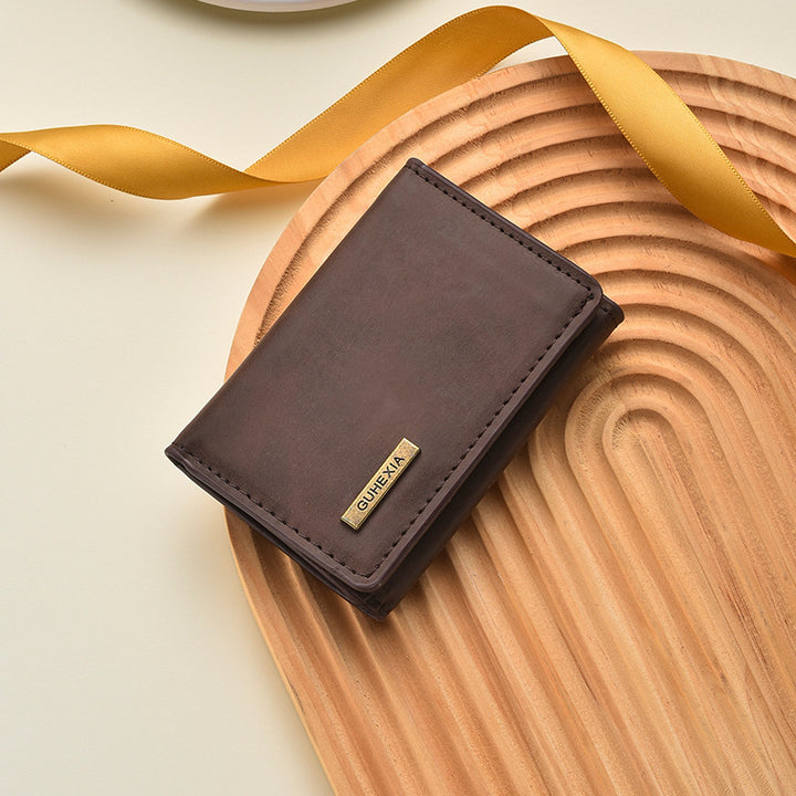 Premium Leather Card Holder Bowlift