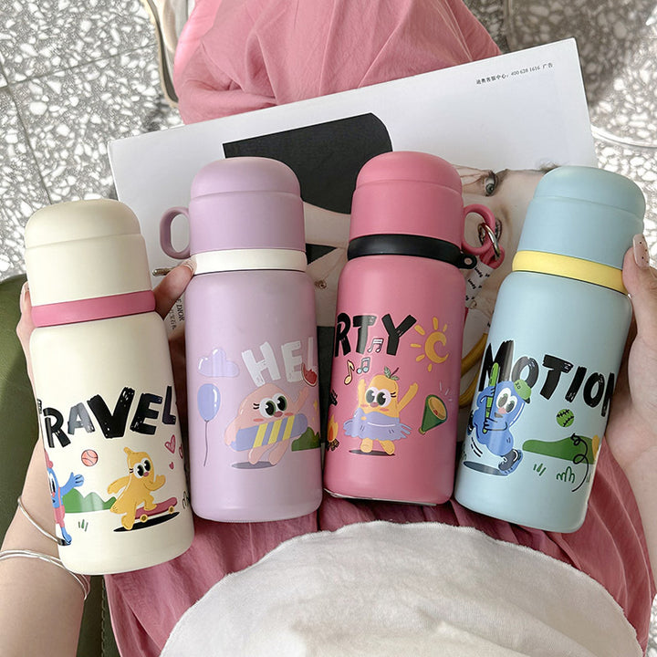 Women's Insulated Bottle with Cheerful Animal Design Bowlift