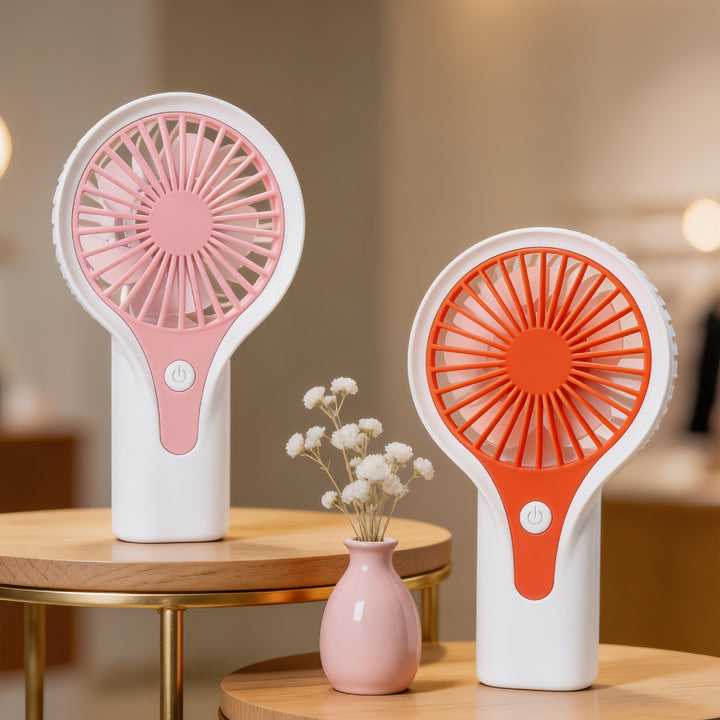 Women's Portable USB Hand Fan with Ergonomic Handle Bowlift