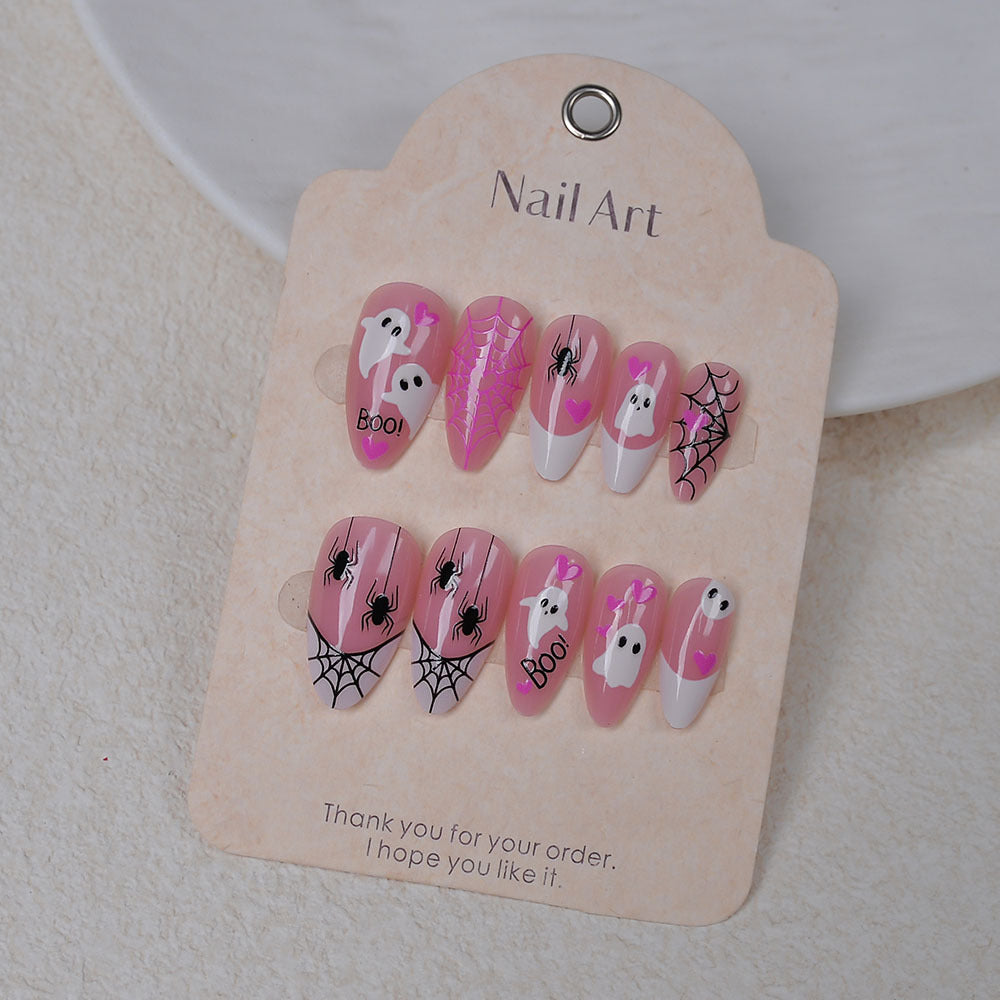 Halloween-Themed Press-On Nail Art Set Bowlift