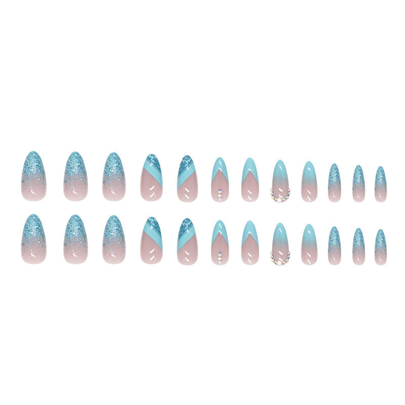 Stylish Glitter Ombre Nail Tips Bowlift