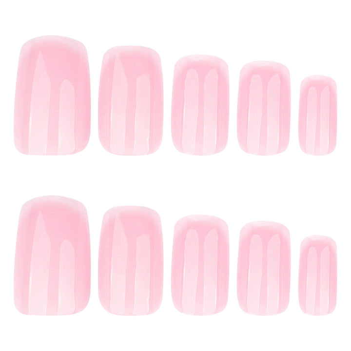 Artificial nail extensions with elegant ombre effect Bowlift