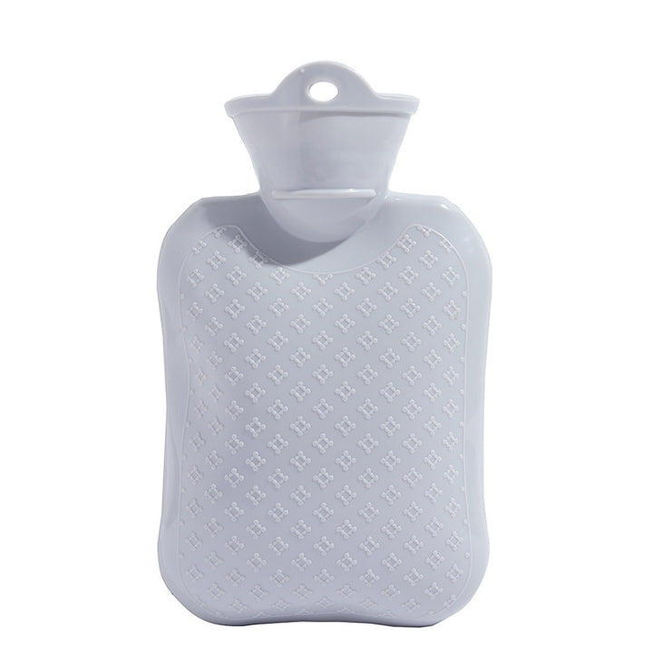 Reusable Hot Water Bottle with Textured Anti-Slip Surface and Wide Funnel Bowlift