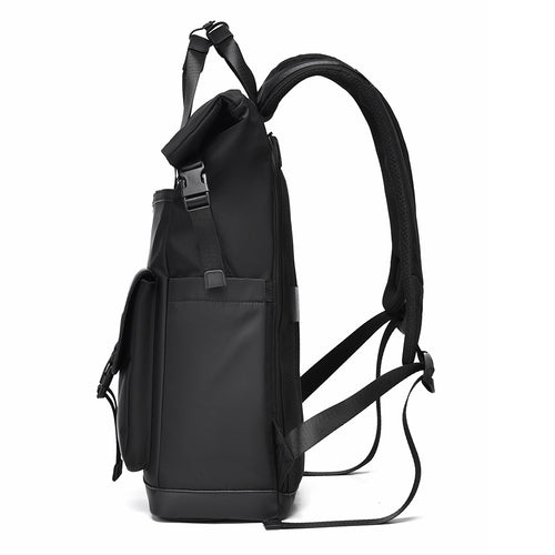 Modern Roll-Top Waterproof Backpack Bowlift