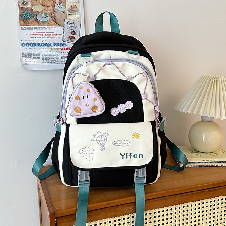 Playful Character Design School Backpack Bowlift