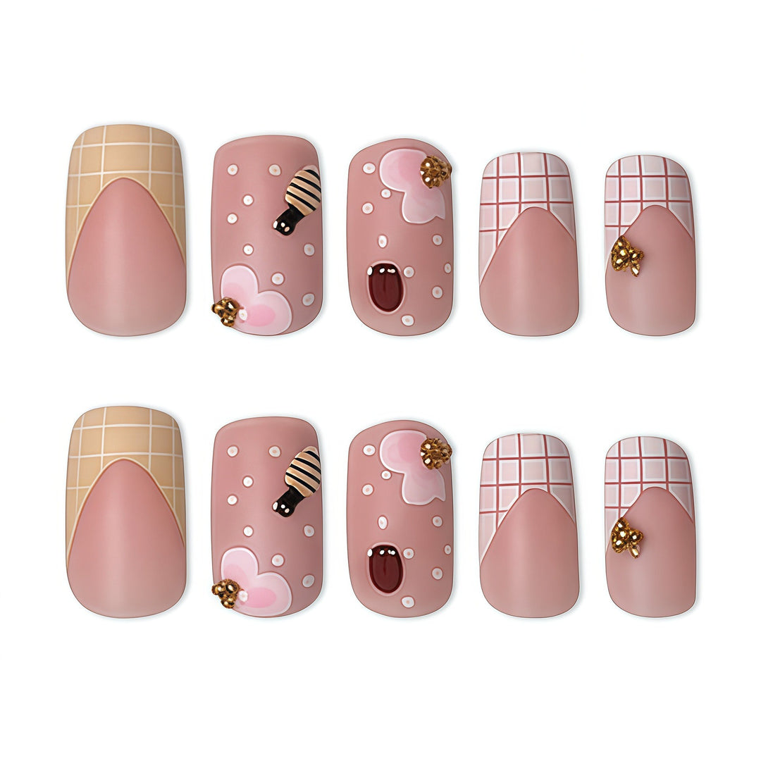 Decorative Floral Nail Extensions Bowlift