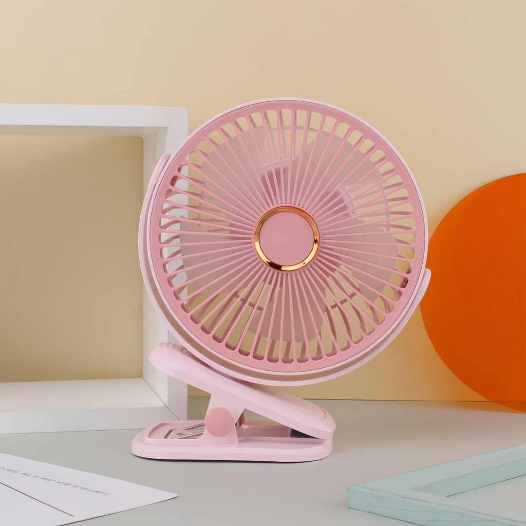 Women Portable Table Fan with Adjustable Tilt Bowlift