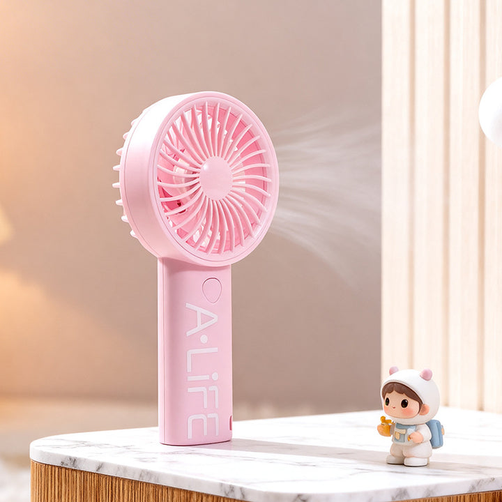 Women's Portable USB Hand Fan with Adjustable Fan Speed Bowlift