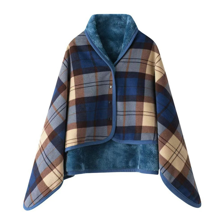 Ladies' wrap blanket made of cozy wool blend Bowlift