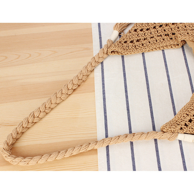 Handbag Made of Braided Natural Material with Inner Pocket Bowlift