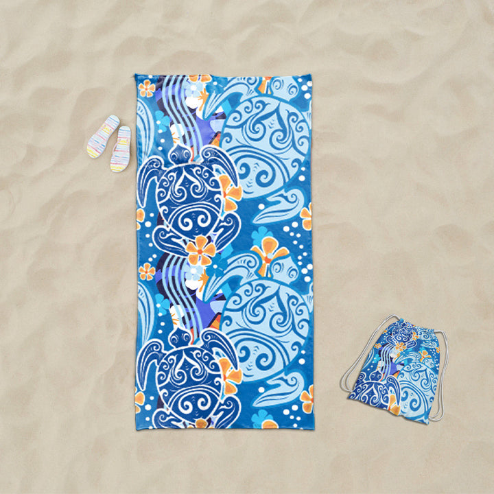Beach towel with exclusive sea turtle motif Bowlift