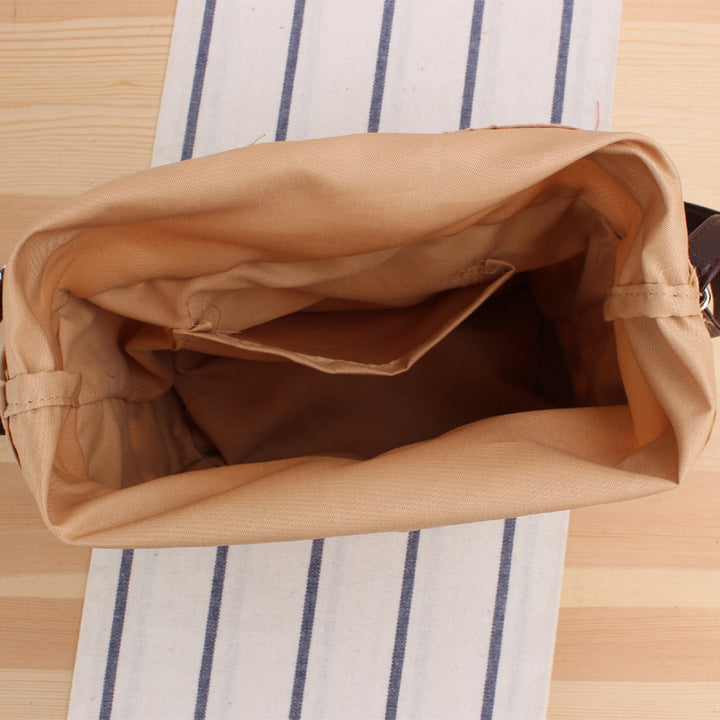 Shoulder bag with Woven Design and Sturdy Shoulder Strap Bowlift