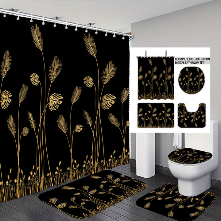 Digital Botanical Bathroom Décor Set Bowlift
