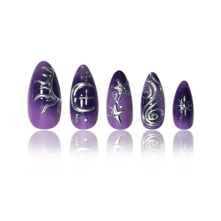 Artistic Abstract Nail Art Extensions Bowlift
