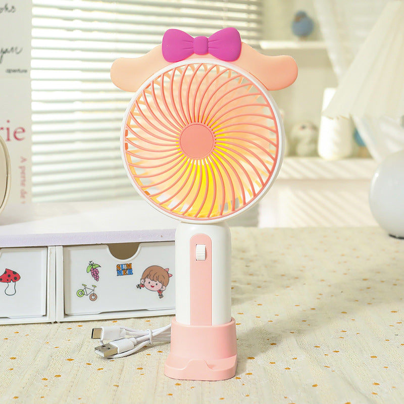 Portable Mini Hand Fan with Playful Design Bowlift