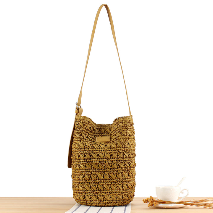 Shoulder bag with modern macrame design Bowlift
