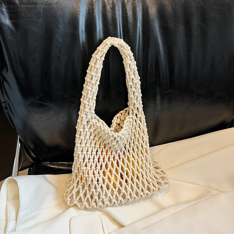 Hand-knotted tote bag with breathable structure Bowlift