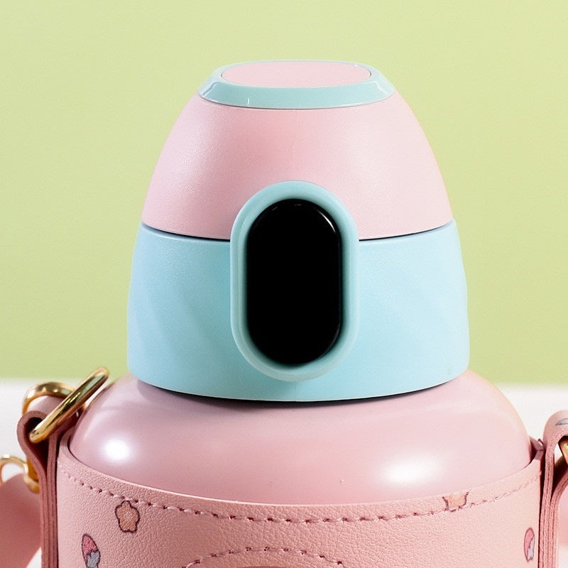 Ladies Insulated Water Bottle with Cute Animal Design Bowlift