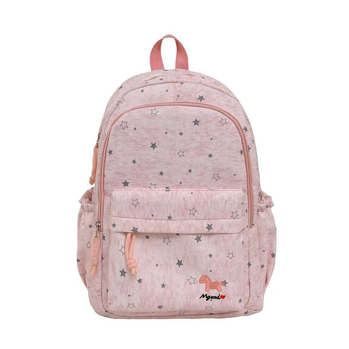 Star-Patterned Casual Backpack Bowlift