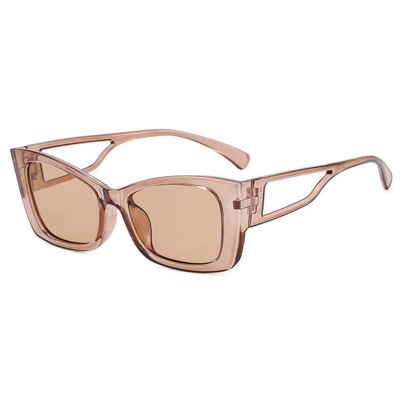 Ladies trendy geometric sunglasses with square frame Bowlift