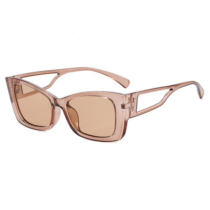 Ladies trendy geometric sunglasses with square frame Bowlift