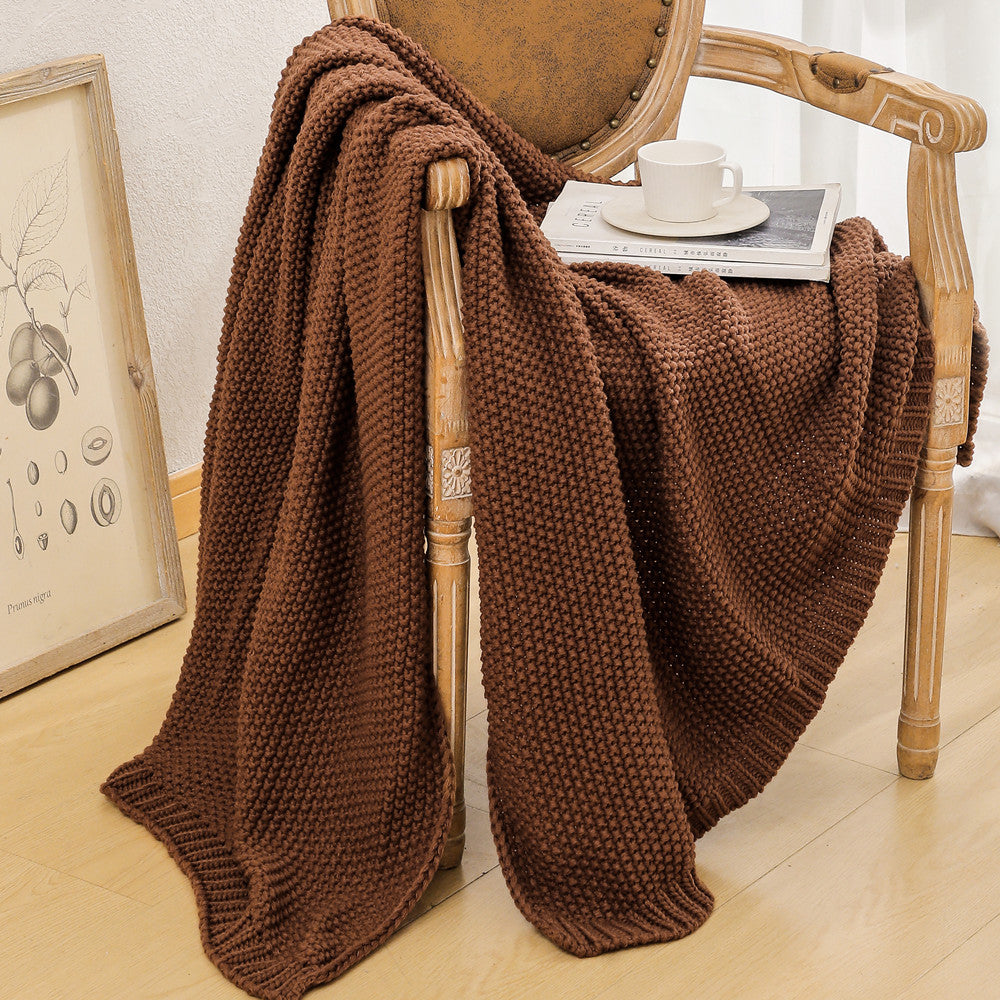 Ladies cozy knit blanket Bowlift