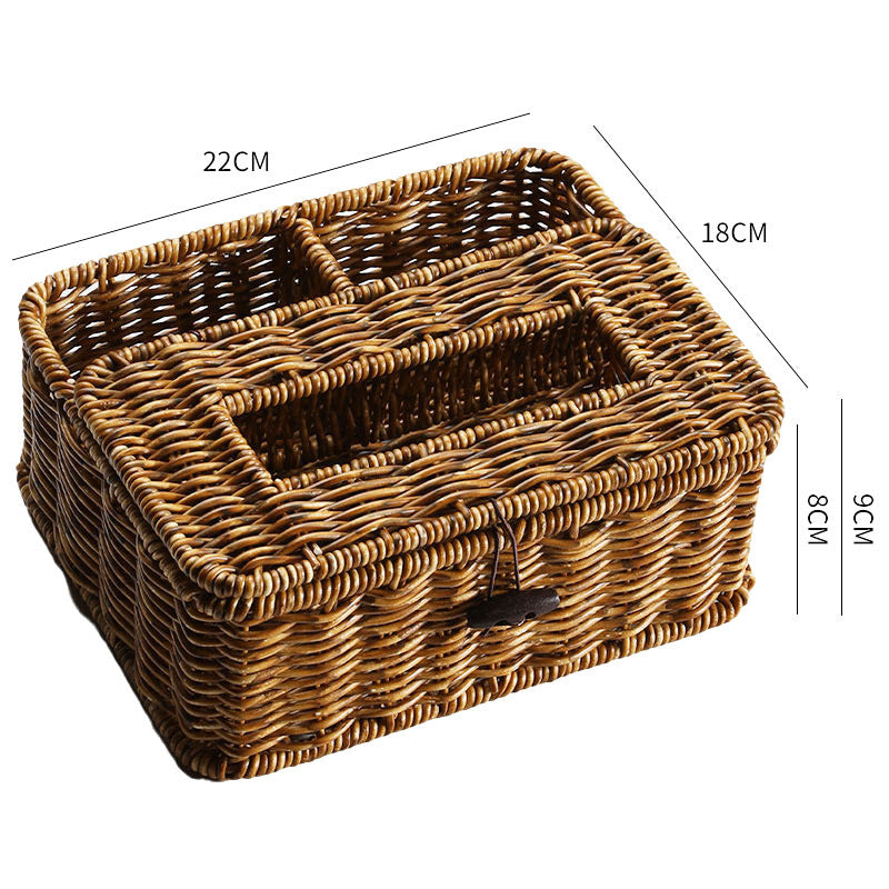 Handwoven Multi-Compartment Storage Caddy Bowlift