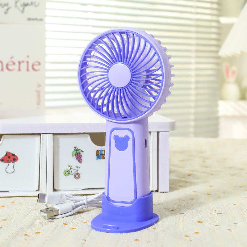 Portable hand fan with cute bear design Bowlift