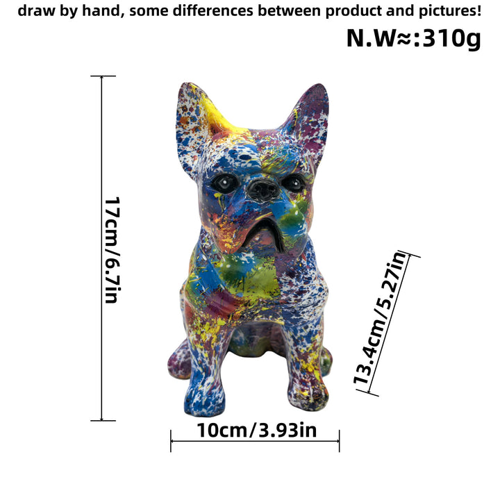 Decorative figure of a French Bulldog Bowlift
