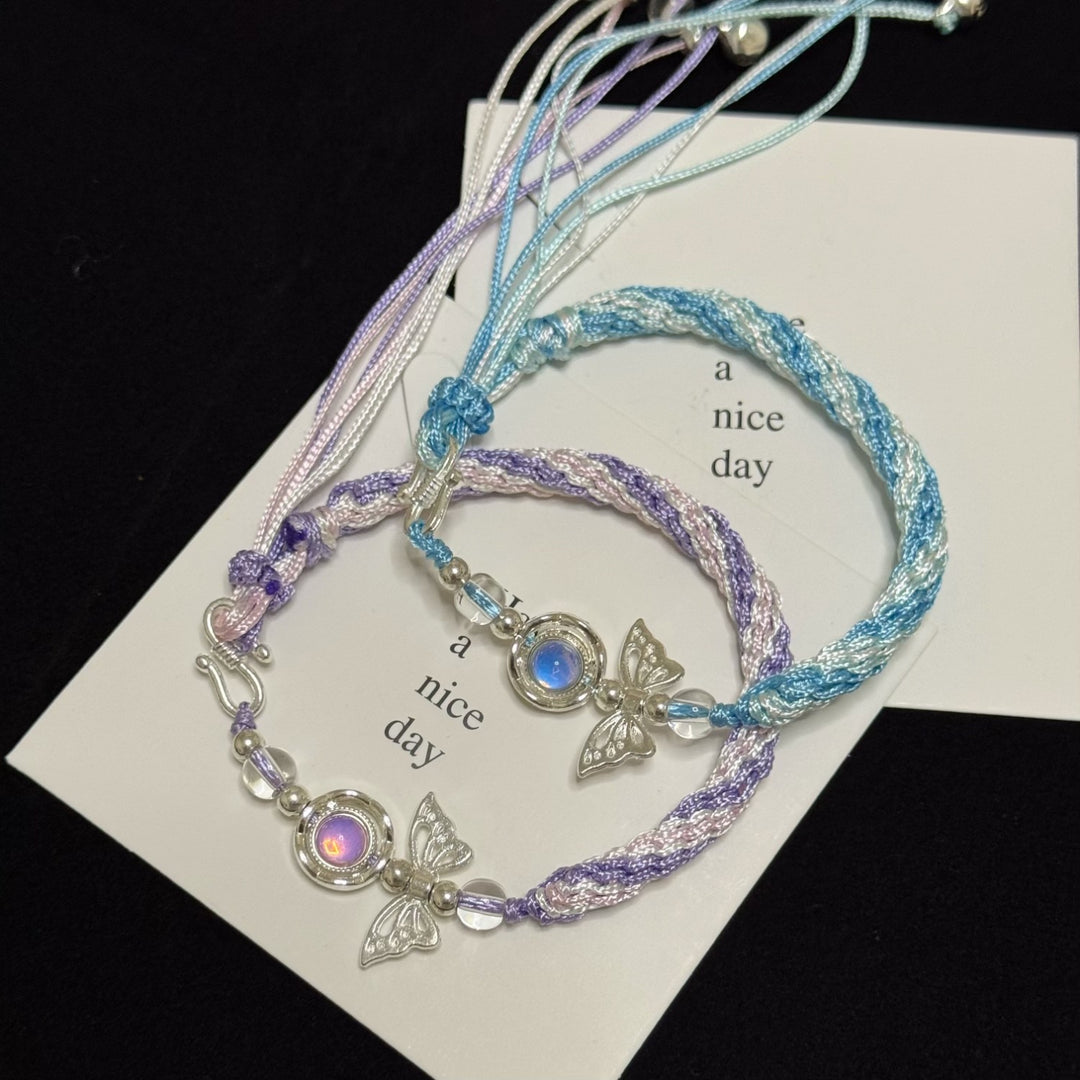 Butterfly Charm Adjustable Friendship Bracelet Bowlift