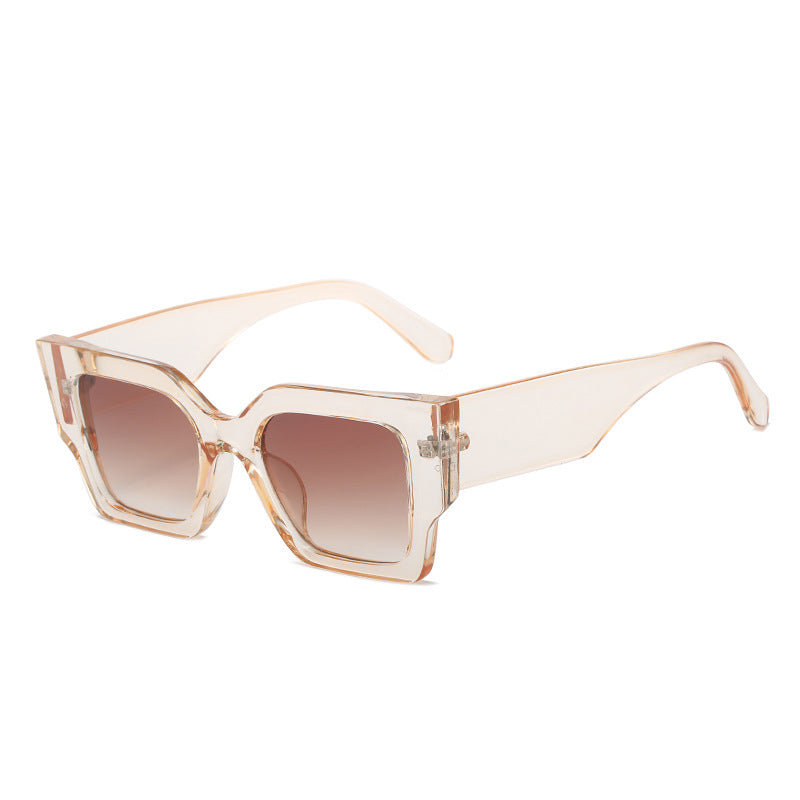 Ladies fashionable square sunglasses with wide frame and UV protection Bowlift