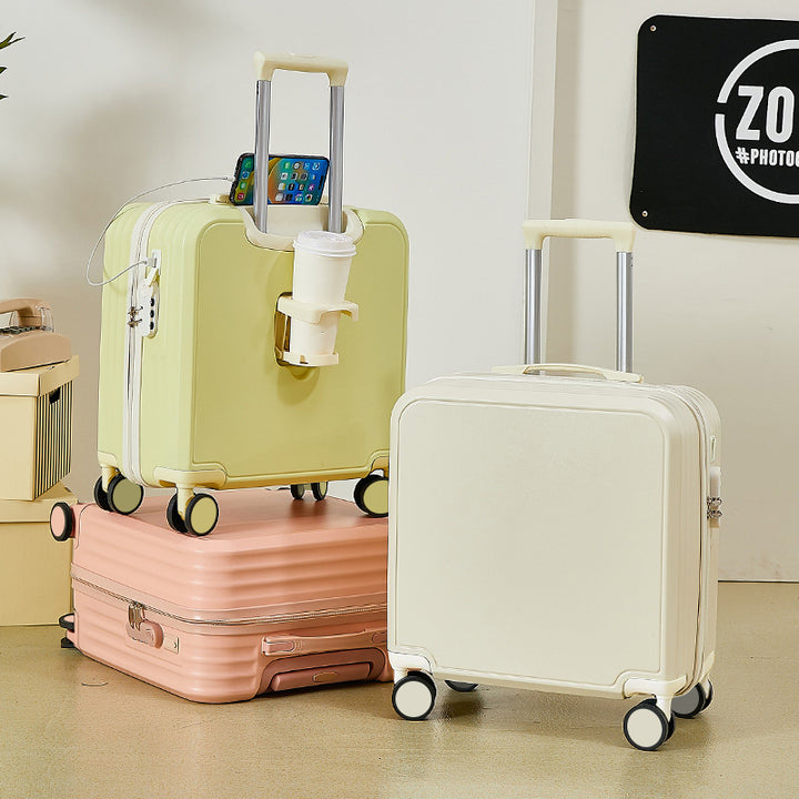 Men's Lightweight Compact Travel Suitcase Bowlift