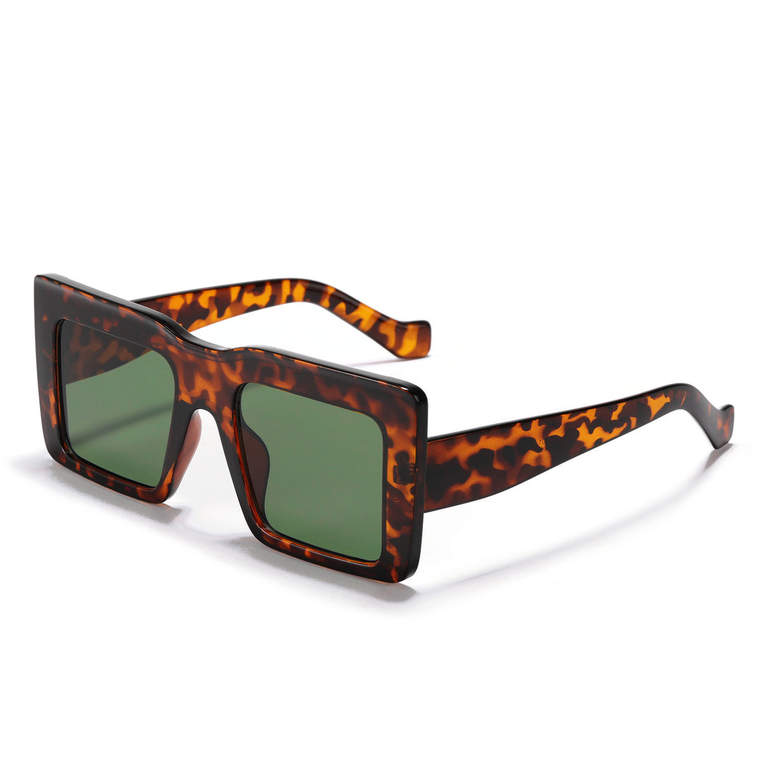 Women square sunglasses with transparent frame and UV protection Bowlift
